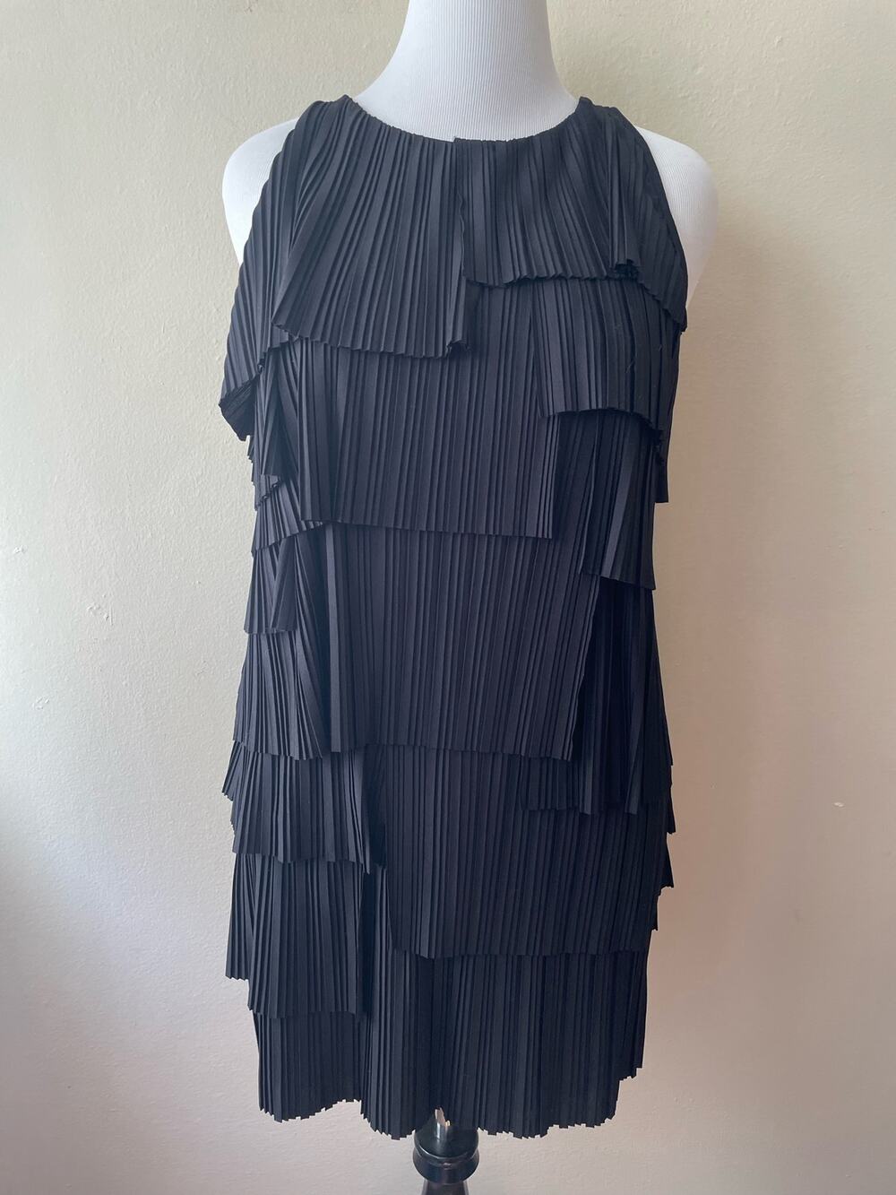 Banana Republic Black Sleeveless Dress Layered Size L